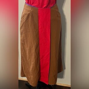 Anthropologie Vintage Color Block Skirt